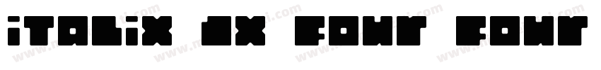italix JX four four adjust字体转换
